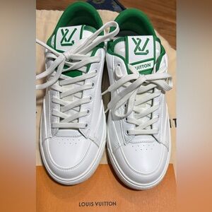 Authentic Louis Vuitton Charlie sneaker white & green